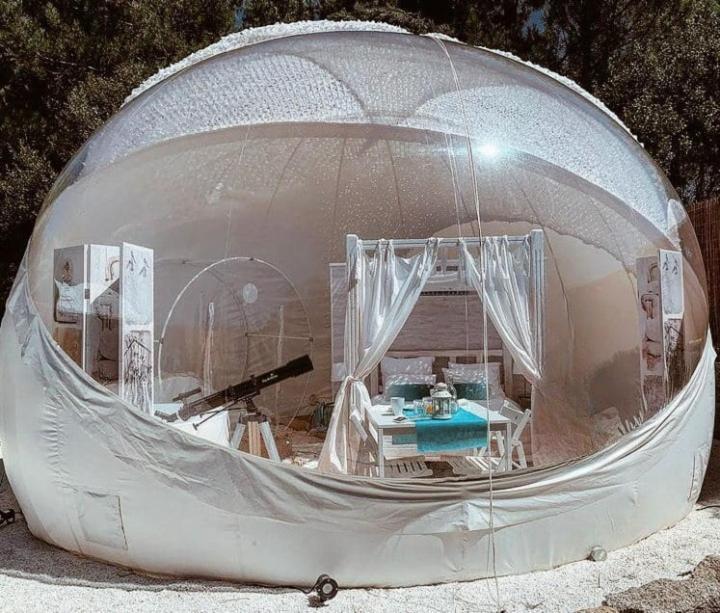 Burbujas Astronomicas Albarari Sanxenxo Hotel Buitenkant foto